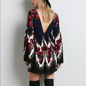 Free people “free falling” tapestry dress